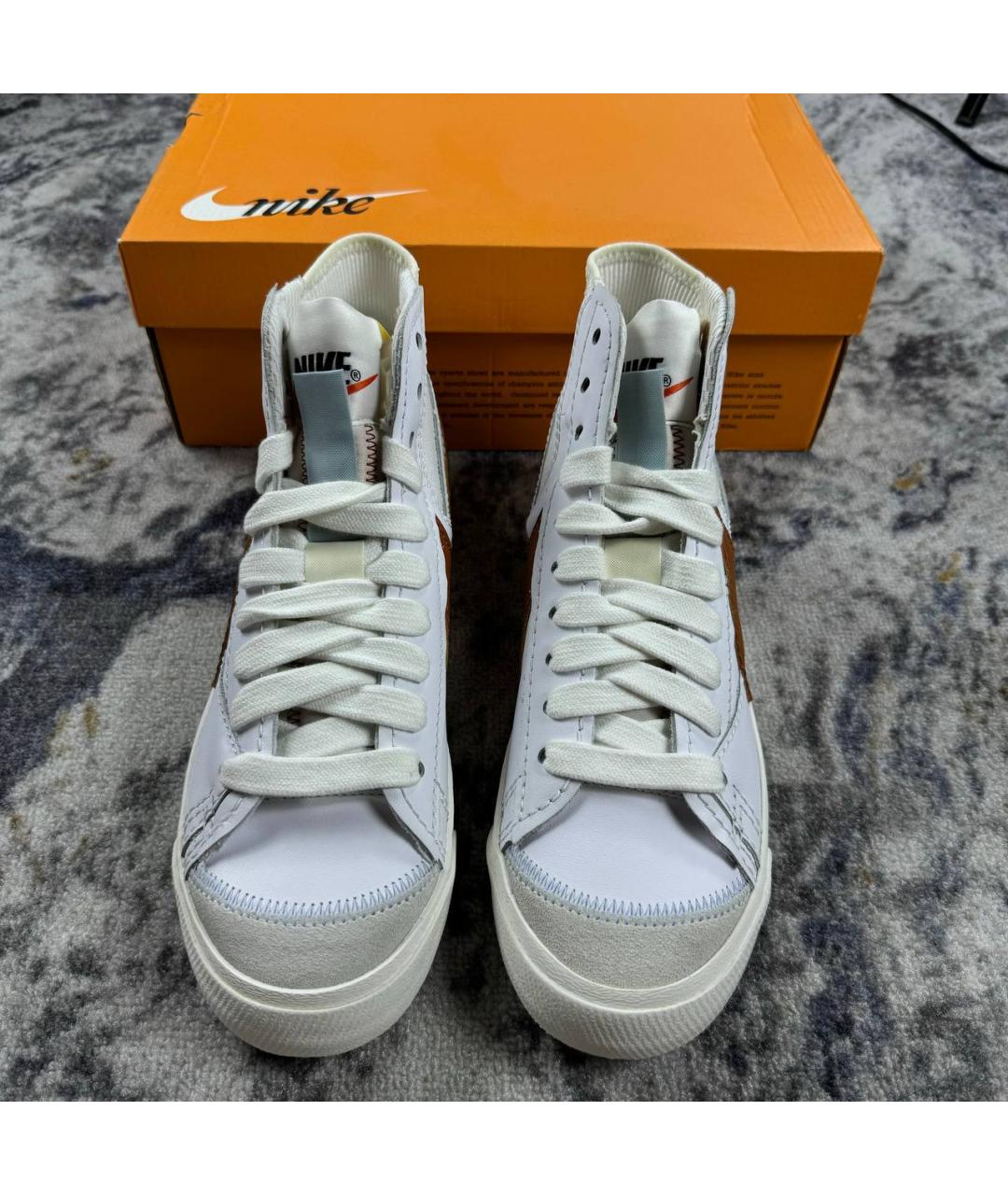 NIKE Белые высокие кроссовки / кеды, фото 5