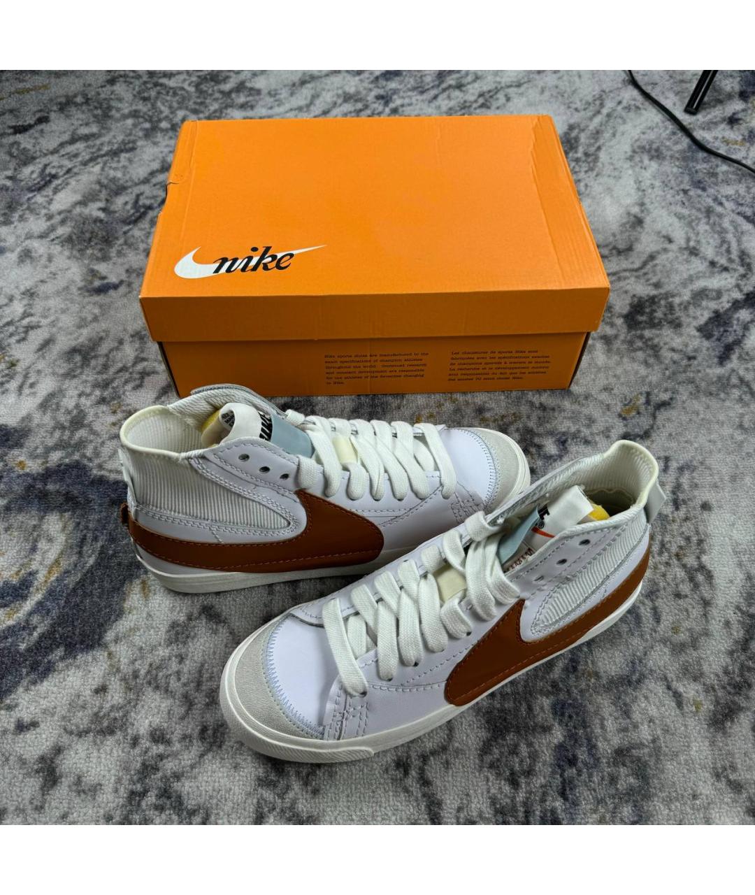 NIKE Белые высокие кроссовки / кеды, фото 6