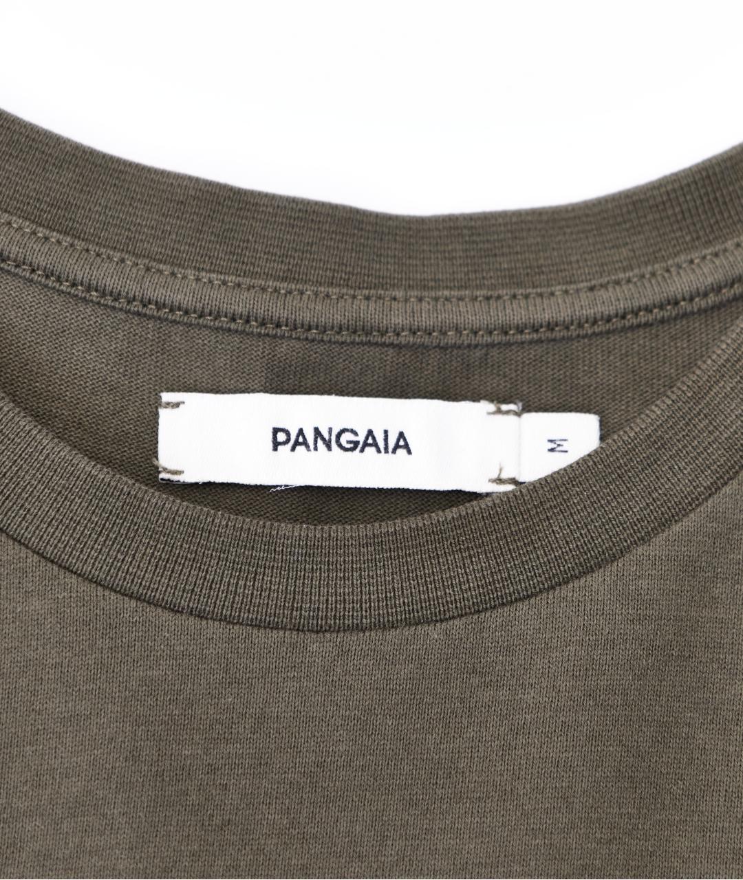 THE PANGAIA Хаки хлопковая футболка, фото 6