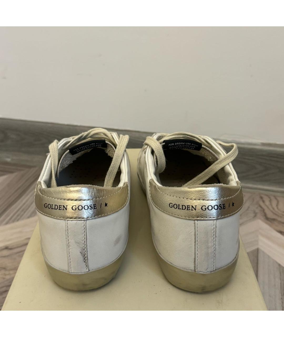 GOLDEN GOOSE DELUXE BRAND Белые кожаные кеды, фото 4