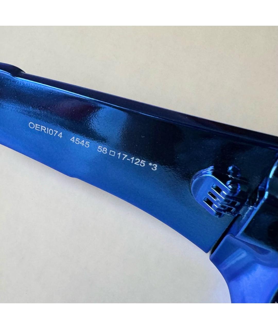 OFF-WHITE Синие пластиковые солнцезащитные очки, фото 7