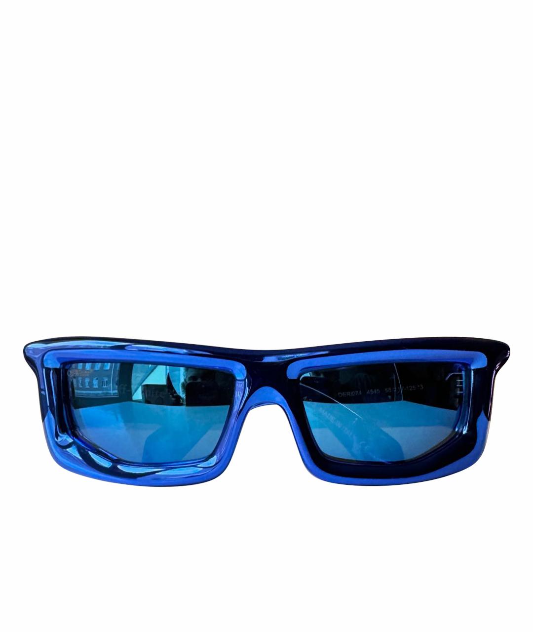 OFF-WHITE Синие пластиковые солнцезащитные очки, фото 1
