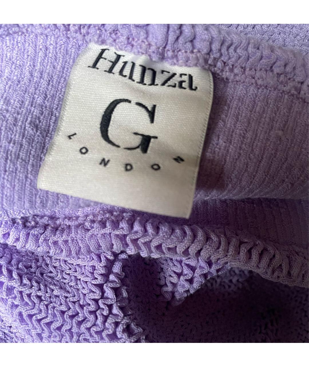 HUNZA G Фиолетовая юбка мини, фото 3