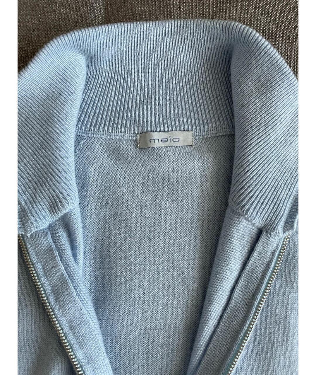 MALO Голубой кашемировый джемпер / свитер, фото 3