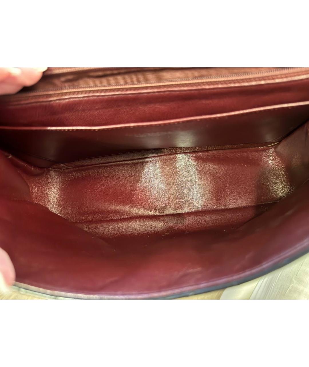 CHANEL PRE-OWNED Антрацитовая кожаная сумка через плечо, фото 4