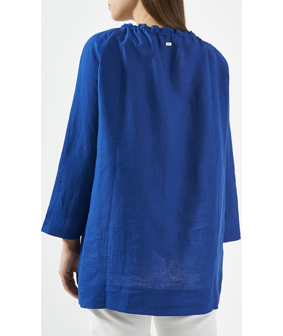 ESCADA Синяя льняная рубашка, фото 4