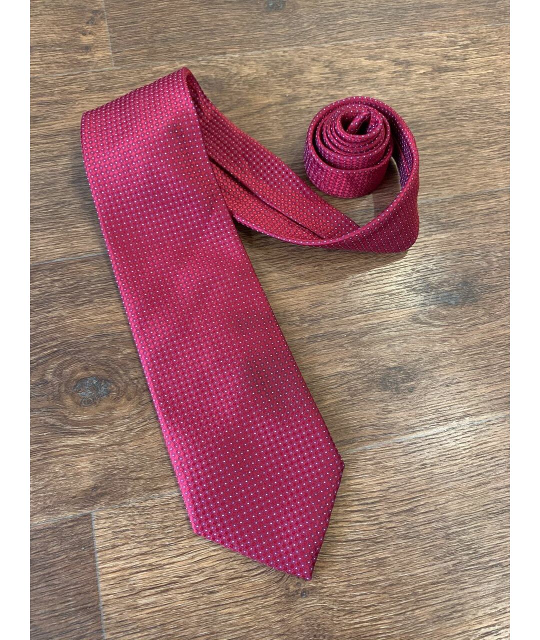 BRIONI Красный шелковый галстук, фото 2