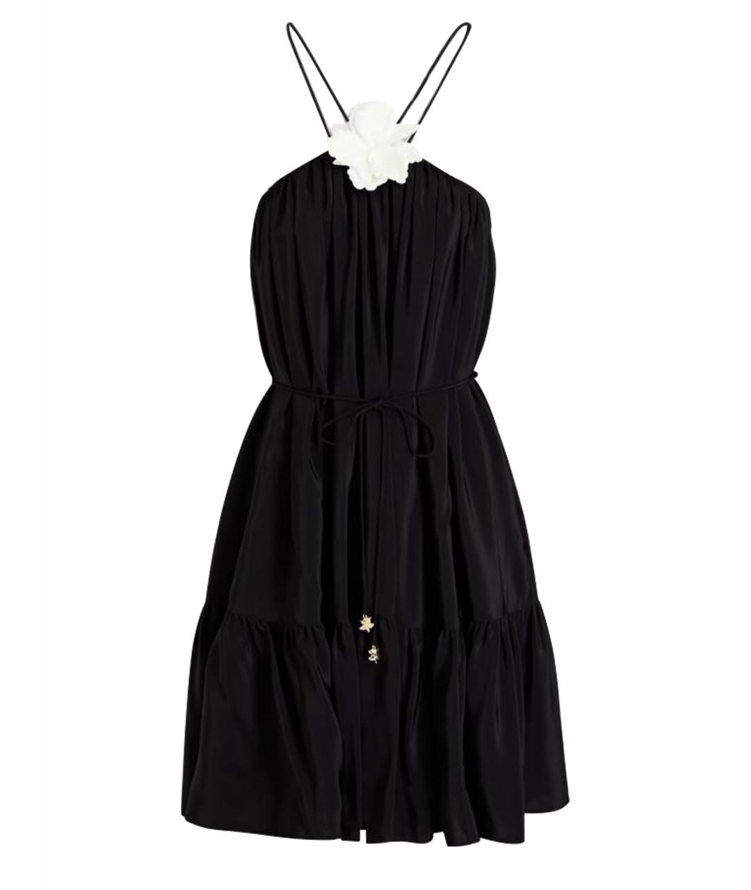 ZIMMERMANN Черное шелковое коктейльное платье, фото 1