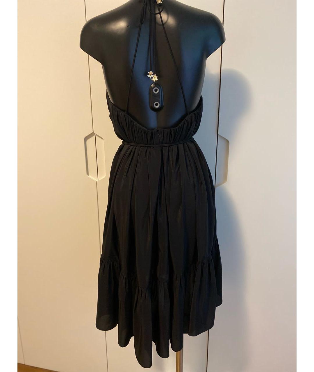 ZIMMERMANN Черное шелковое коктейльное платье, фото 2