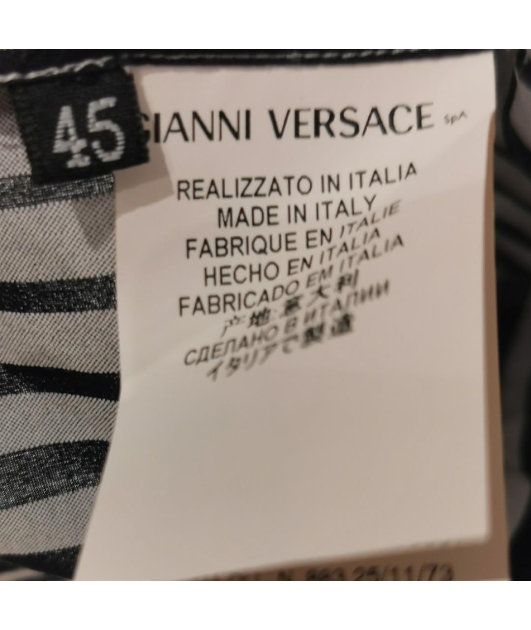 VERSACE Мульти хлопковая кэжуал рубашка, фото 3