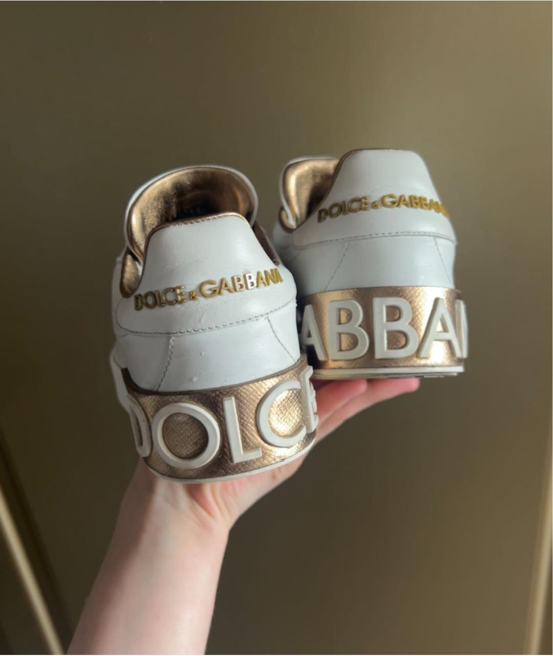 DOLCE&GABBANA Белые кроссовки, фото 4