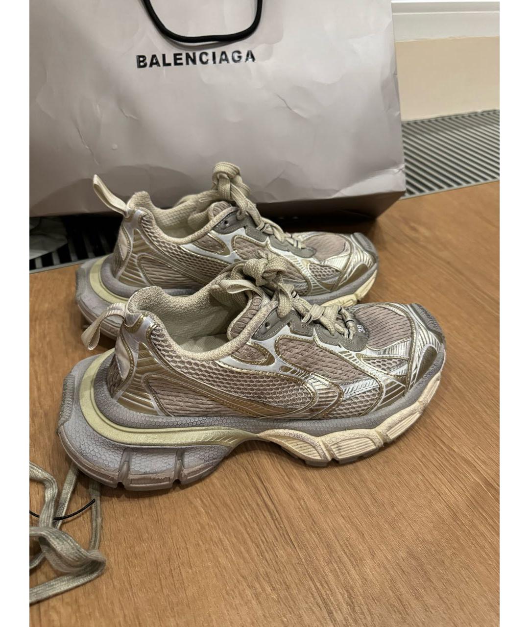 BALENCIAGA Серые кроссовки, фото 7