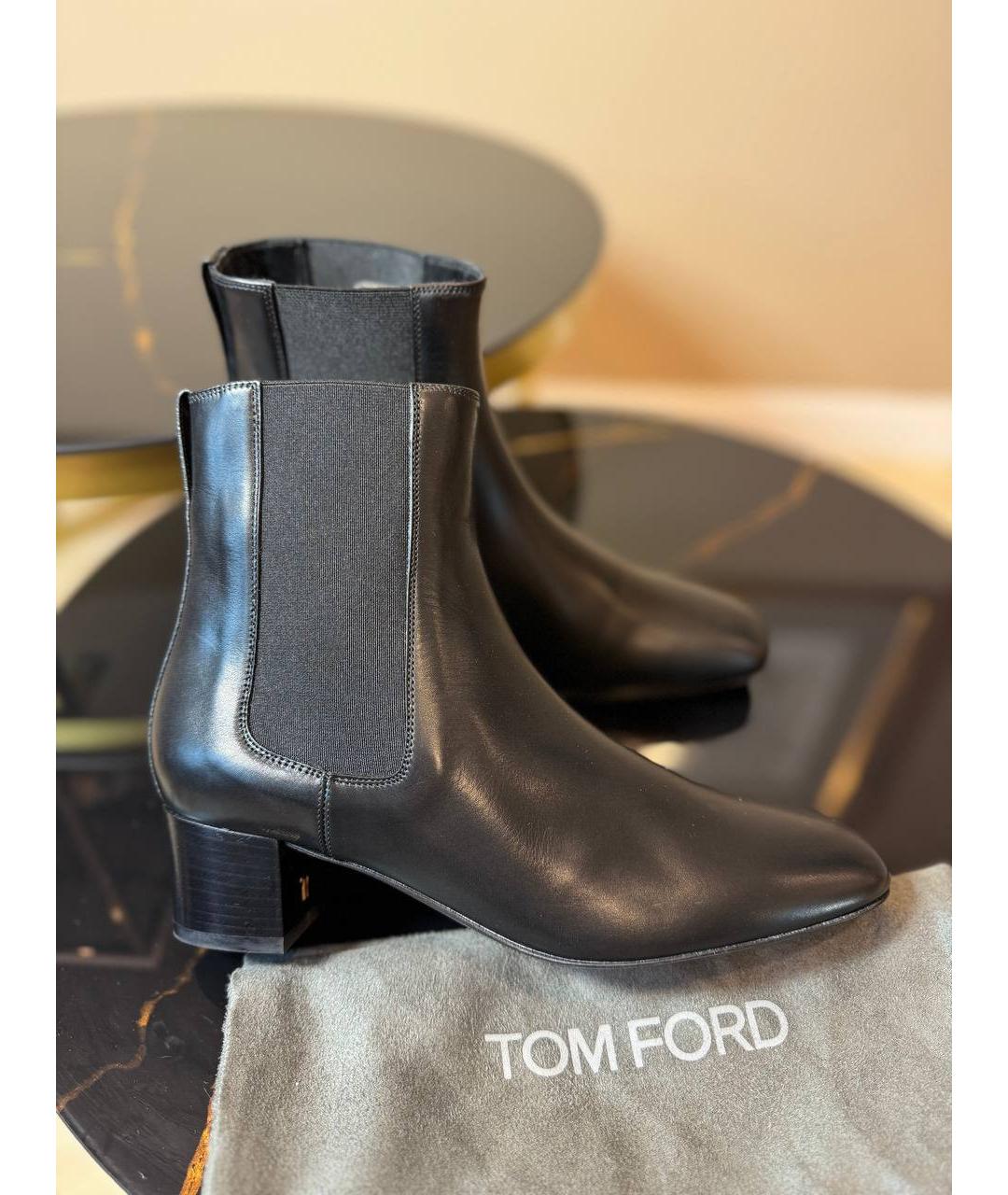 TOM FORD Черные ботинки, фото 6