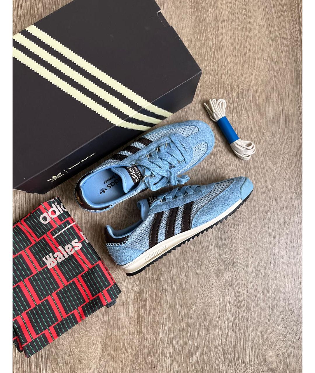 ADIDAS Голубые кеды, фото 2