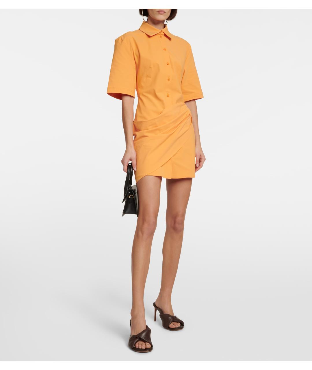 JACQUEMUS Оранжевое повседневное платье, фото 2
