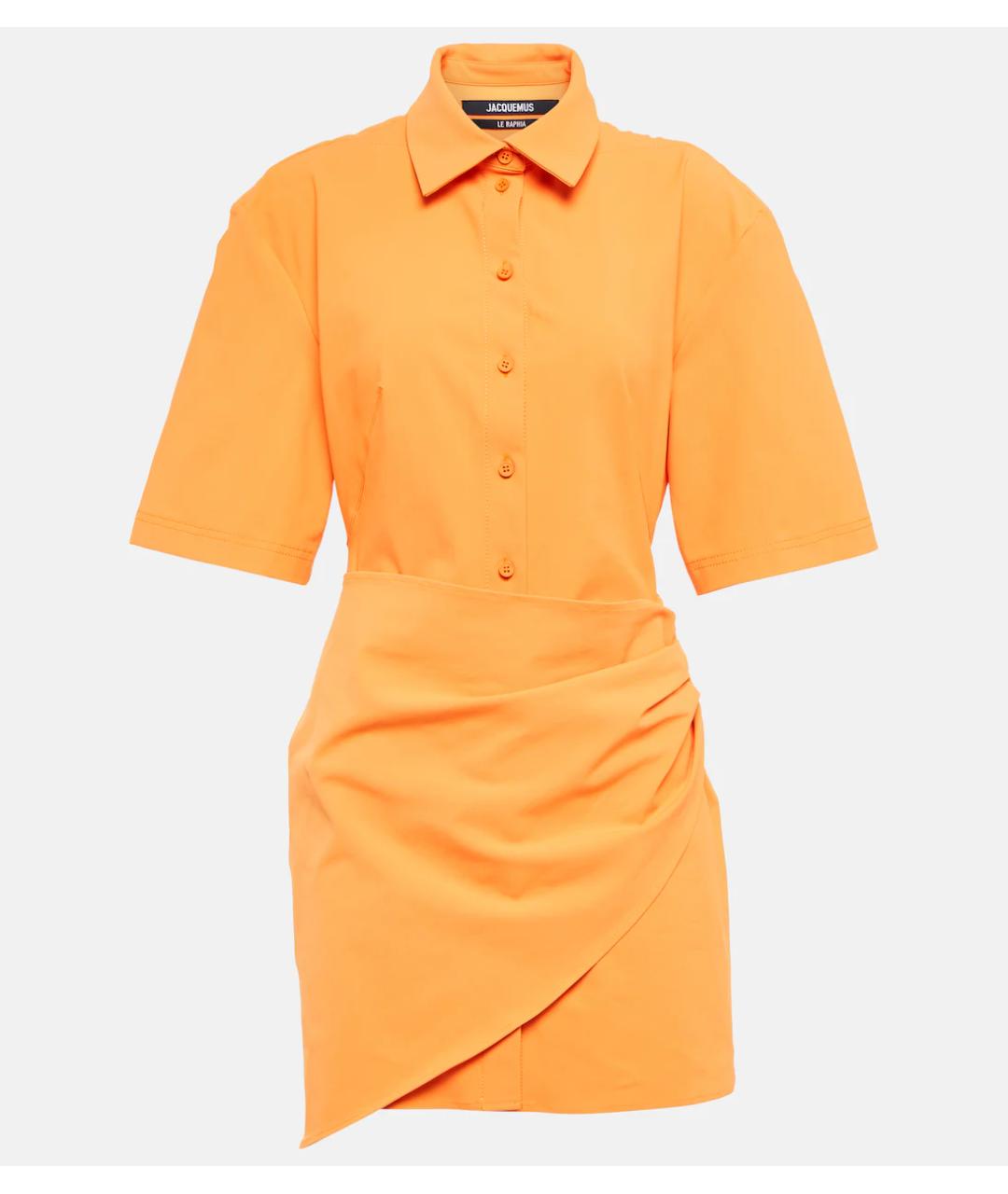 JACQUEMUS Оранжевое повседневное платье, фото 8