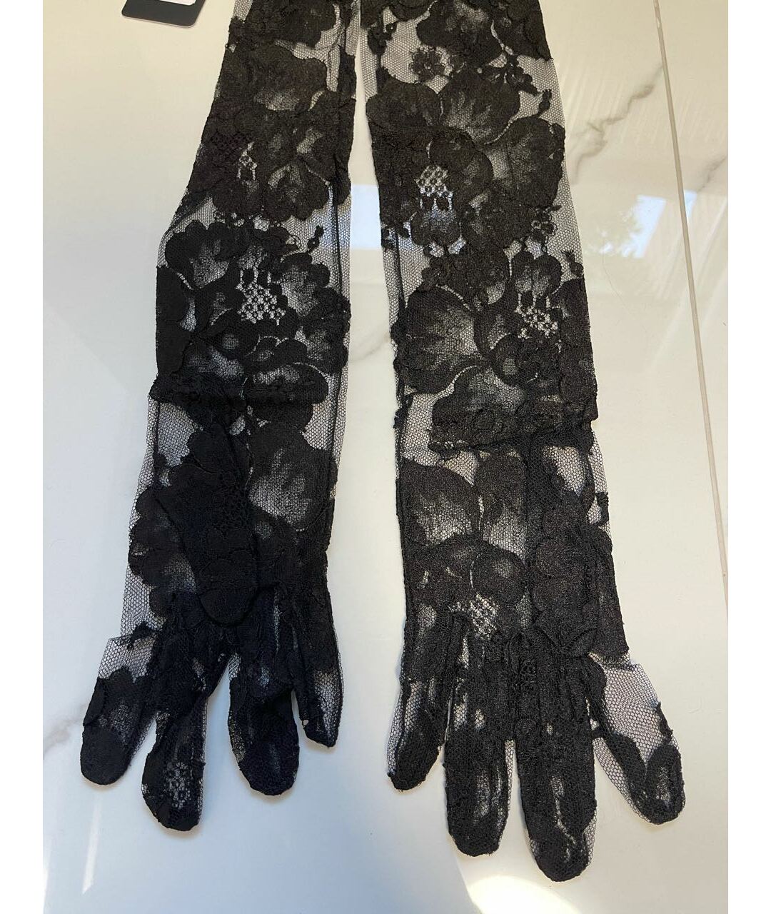 DOLCE&GABBANA Черные перчатки, фото 3