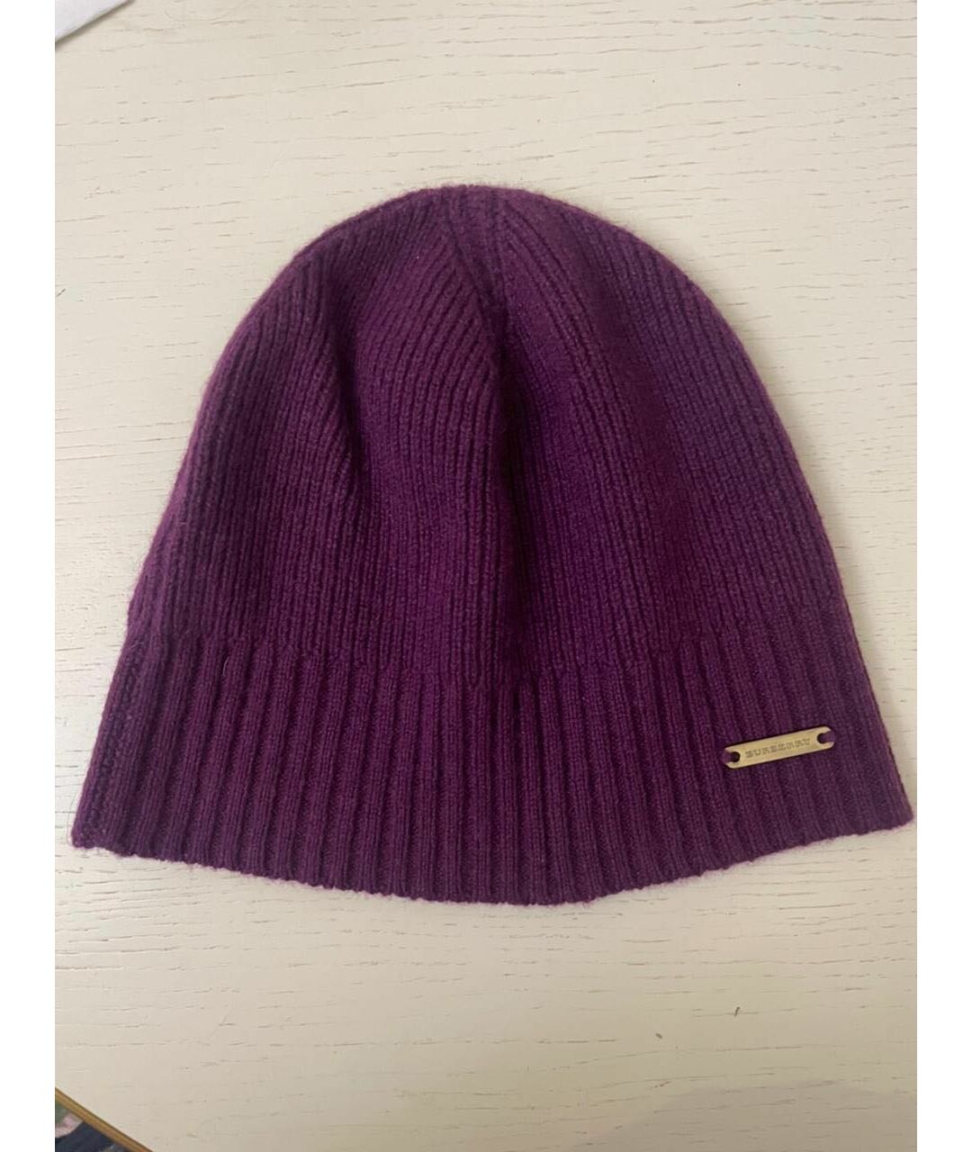 BURBERRY Фиолетовая кашемировая шапка, фото 5