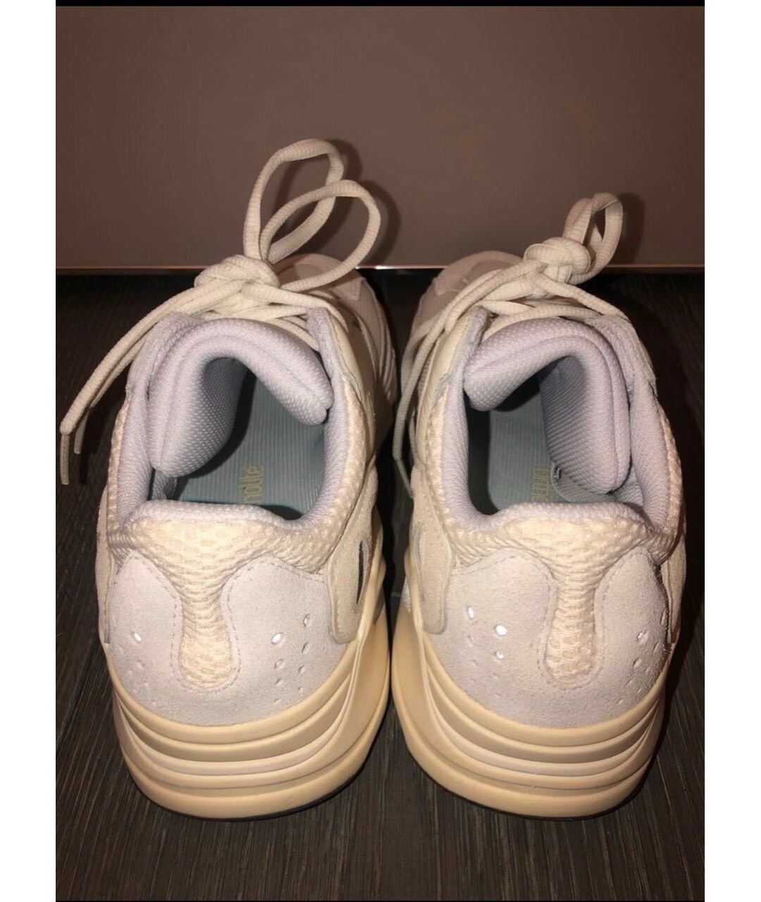 ADIDAS YEEZY Бежевые резиновые кроссовки, фото 2