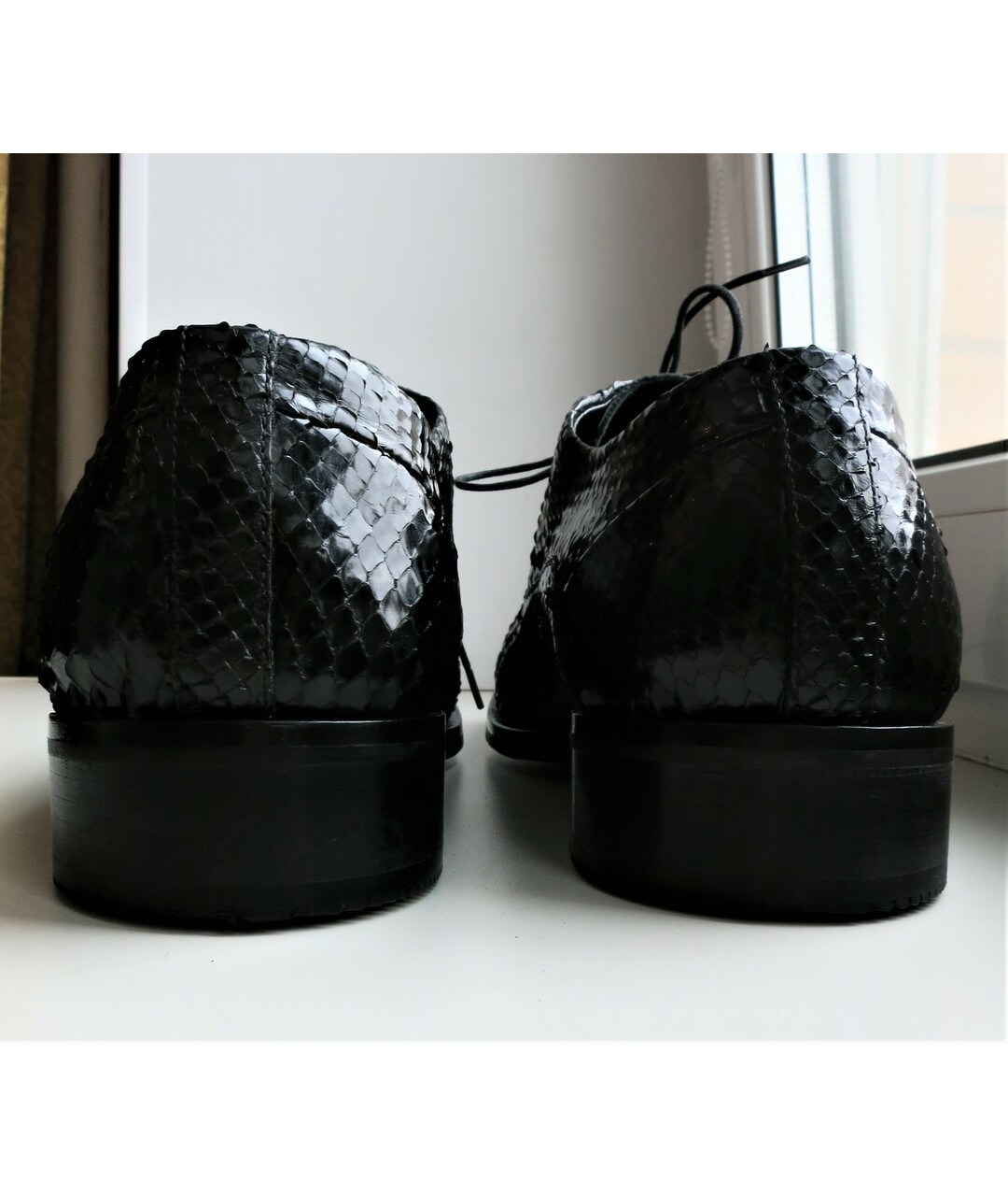 BALDININI Черные туфли из экзотической кожи, фото 7