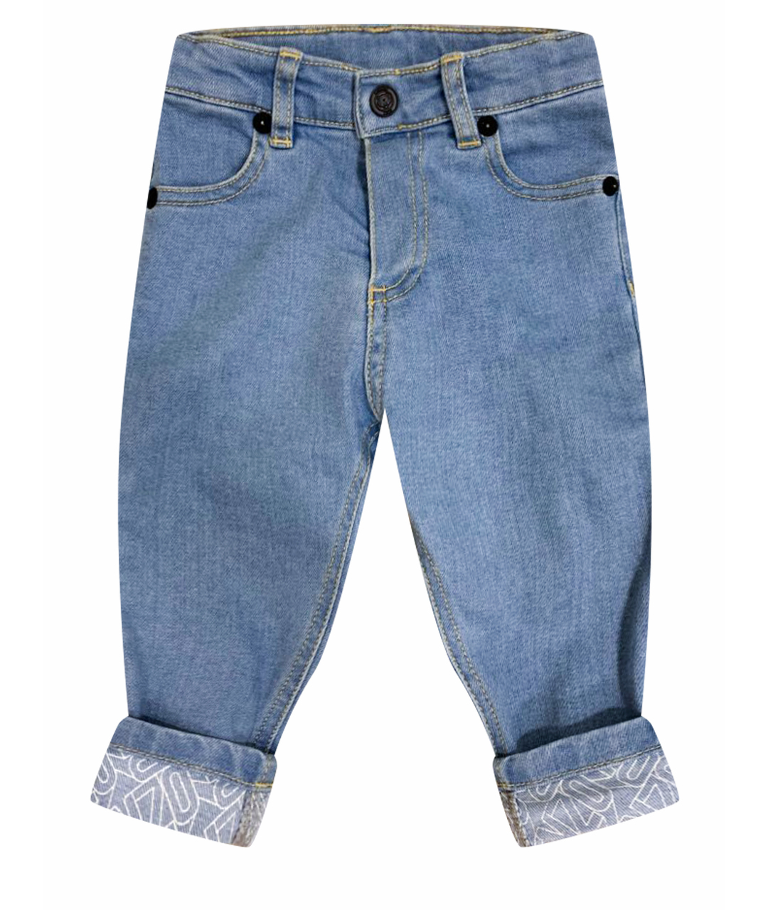 KENZO KIDS Голубые хлопковые детские джинсы, фото 1