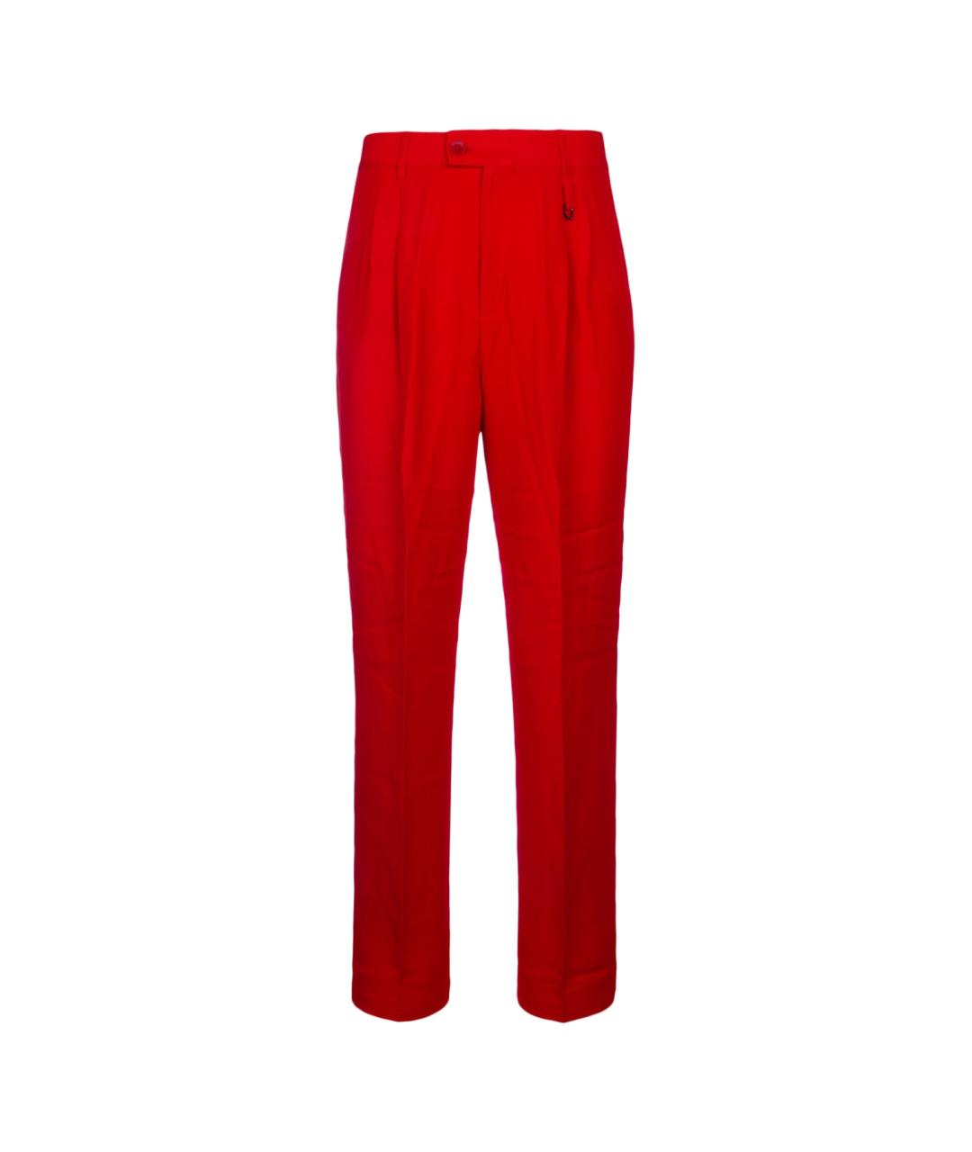 JACQUEMUS Красные повседневные брюки, фото 1