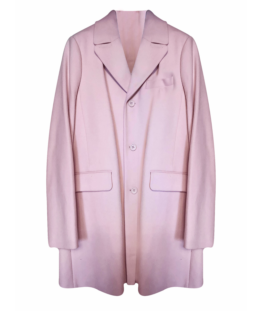 RED VALENTINO Розовое шерстяное пальто, фото 1