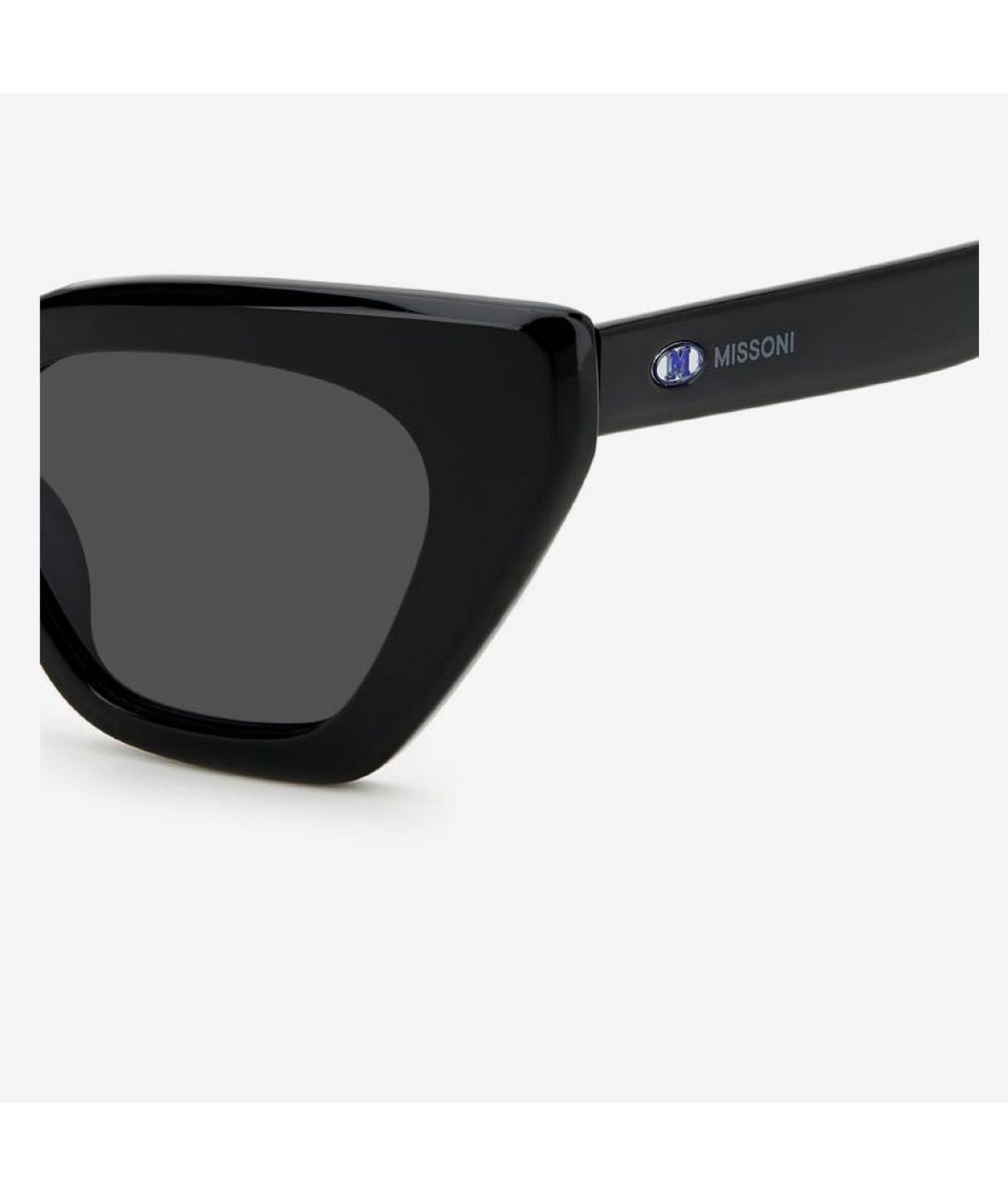 MISSONI Черные пластиковые солнцезащитные очки, фото 4