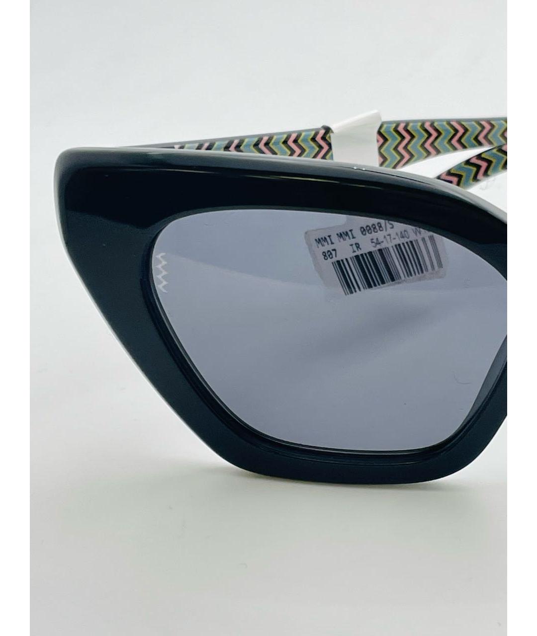 MISSONI Черные пластиковые солнцезащитные очки, фото 6