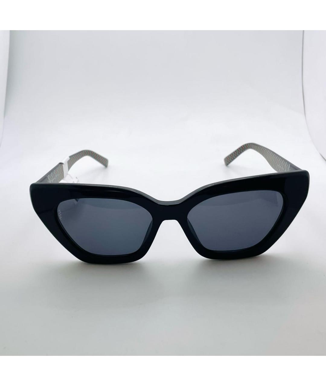 MISSONI Черные пластиковые солнцезащитные очки, фото 9