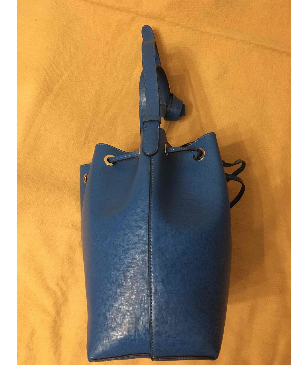 COCCINELLE Синяя кожаная сумка тоут, фото 3