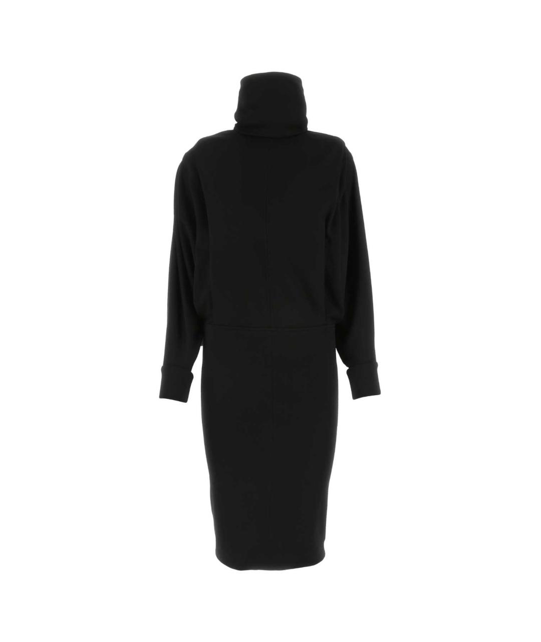 SAINT LAURENT Черное шерстяное платье, фото 1