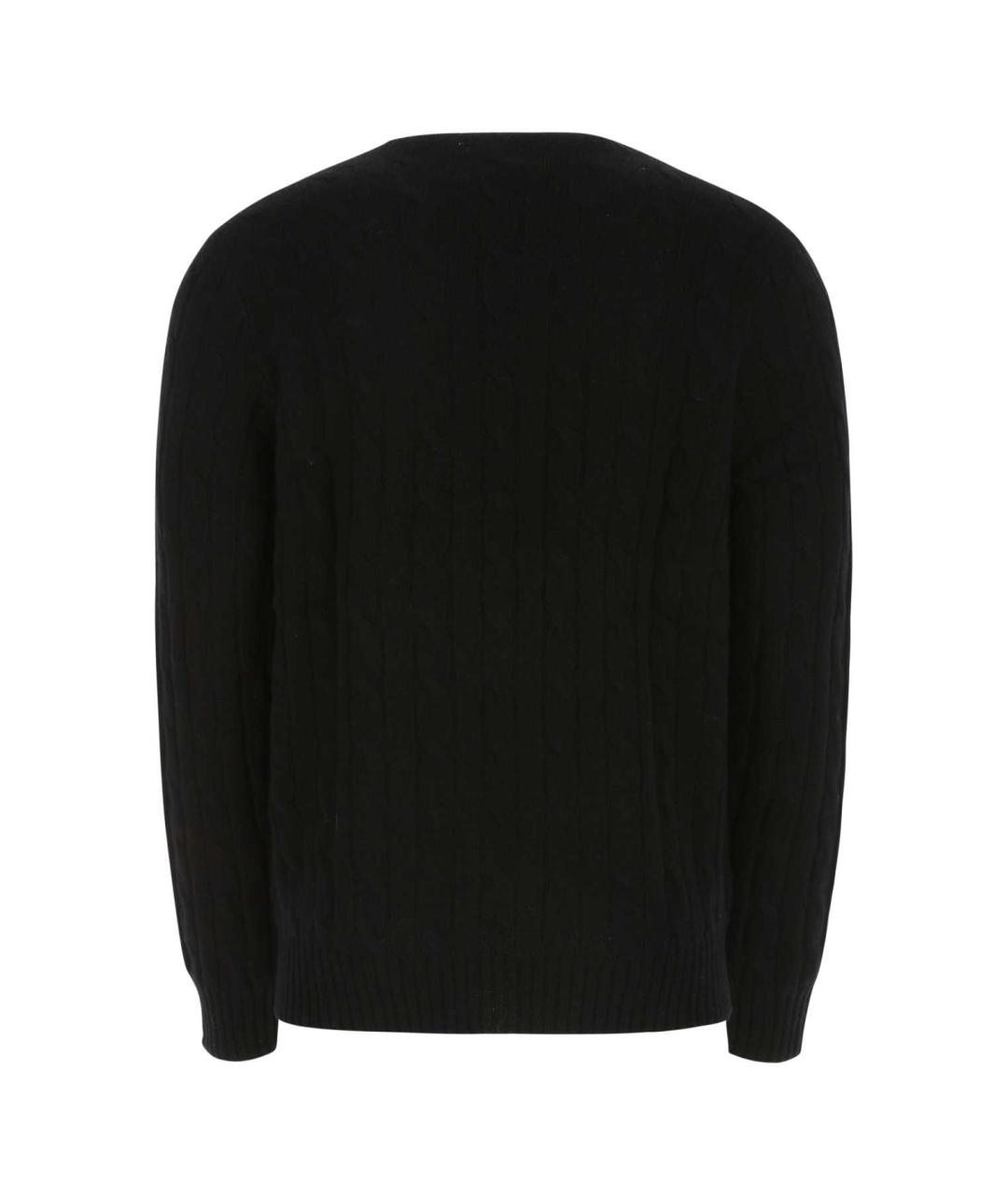 POLO RALPH LAUREN Черный кашемировый джемпер / свитер, фото 2