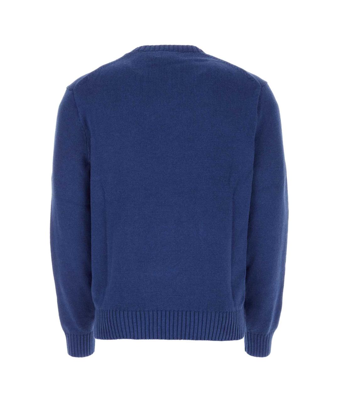 POLO RALPH LAUREN Синий хлопковый джемпер / свитер, фото 2