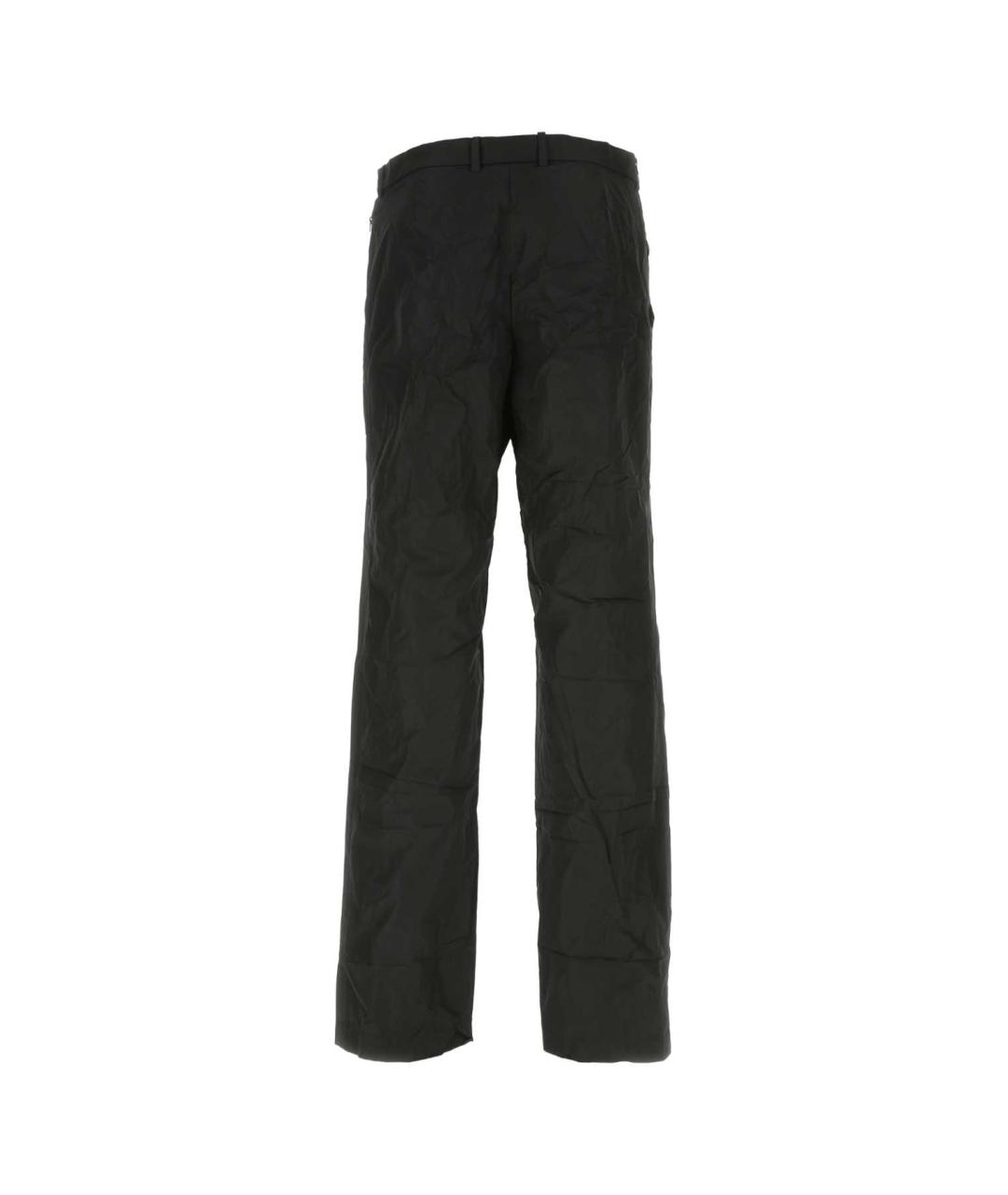 BALENCIAGA Черные полиэстеровые повседневные брюки, фото 2