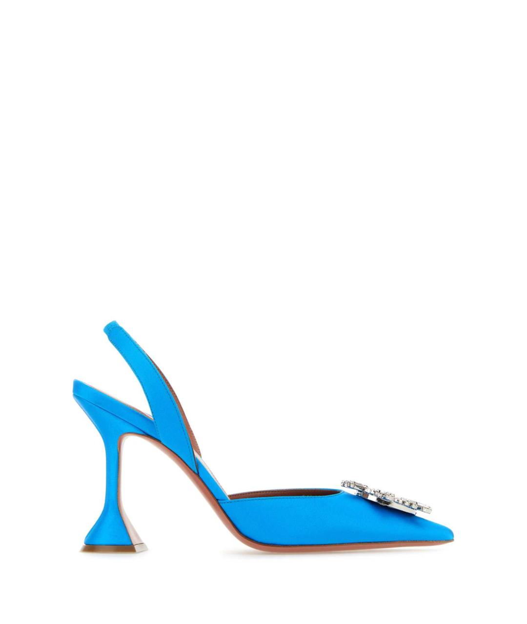 Amina Muaddi Голубые туфли, фото 1