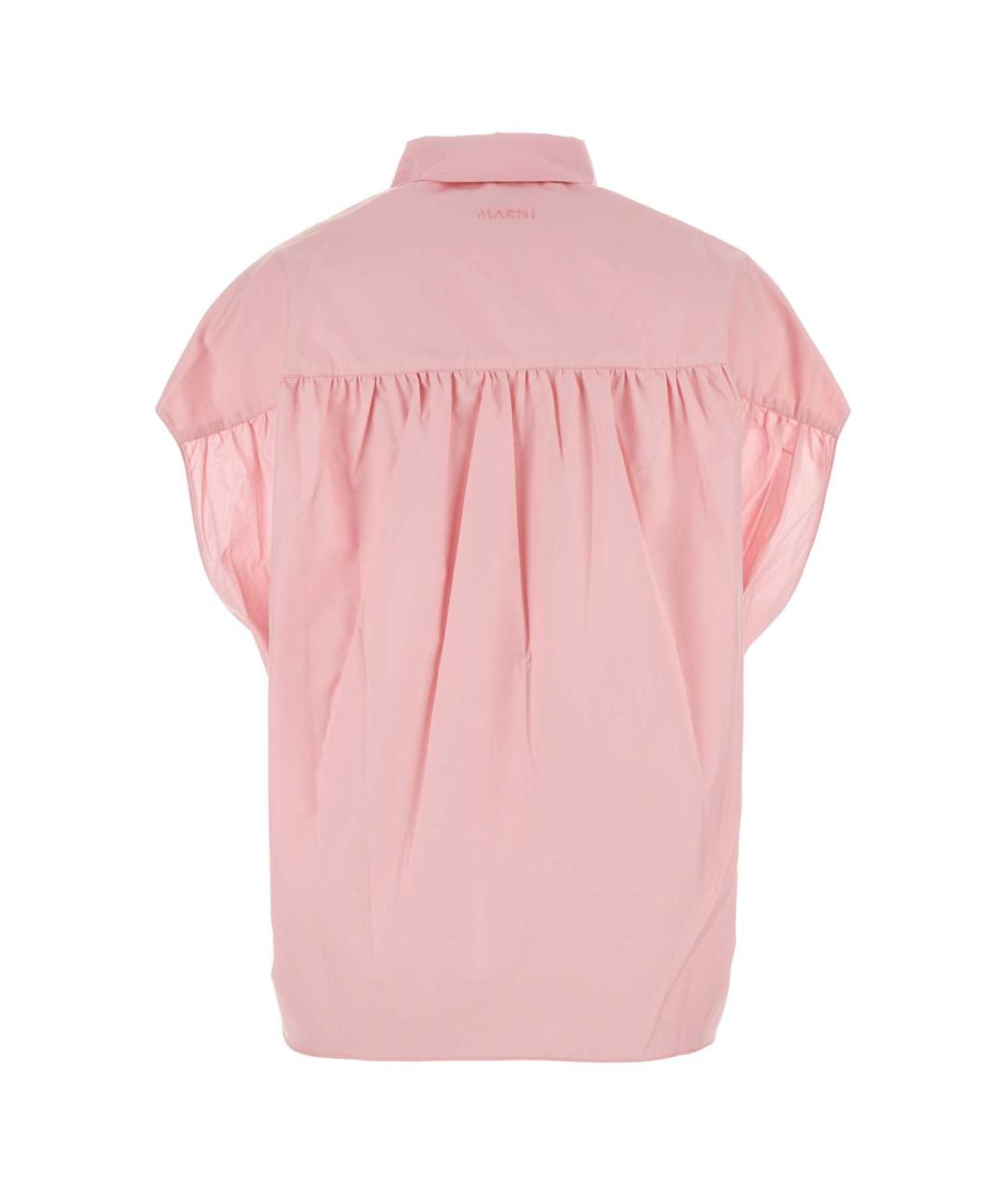 MARNI Розовая хлопковая блузы, фото 2
