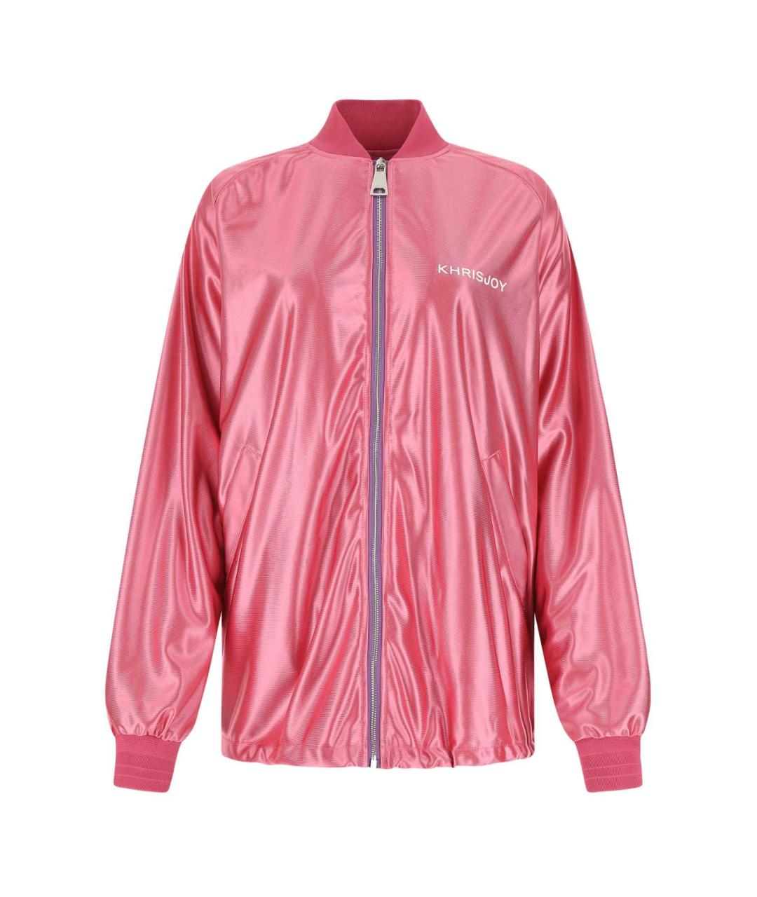 KHRISJOY Розовая полиэстеровая куртка, фото 1