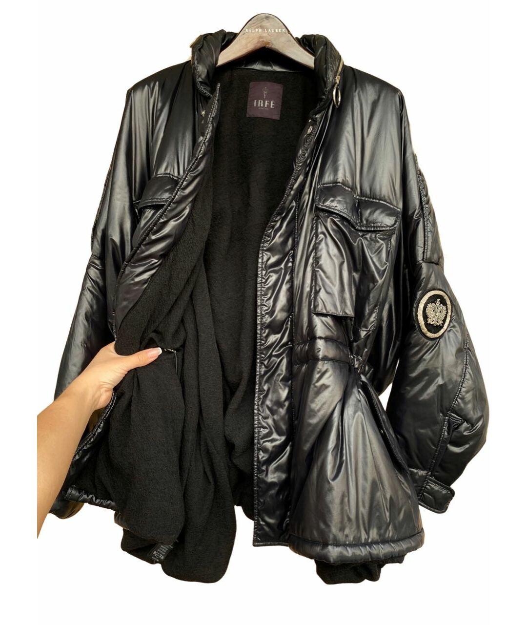 IRFE Черная полиамидовая куртка, фото 3