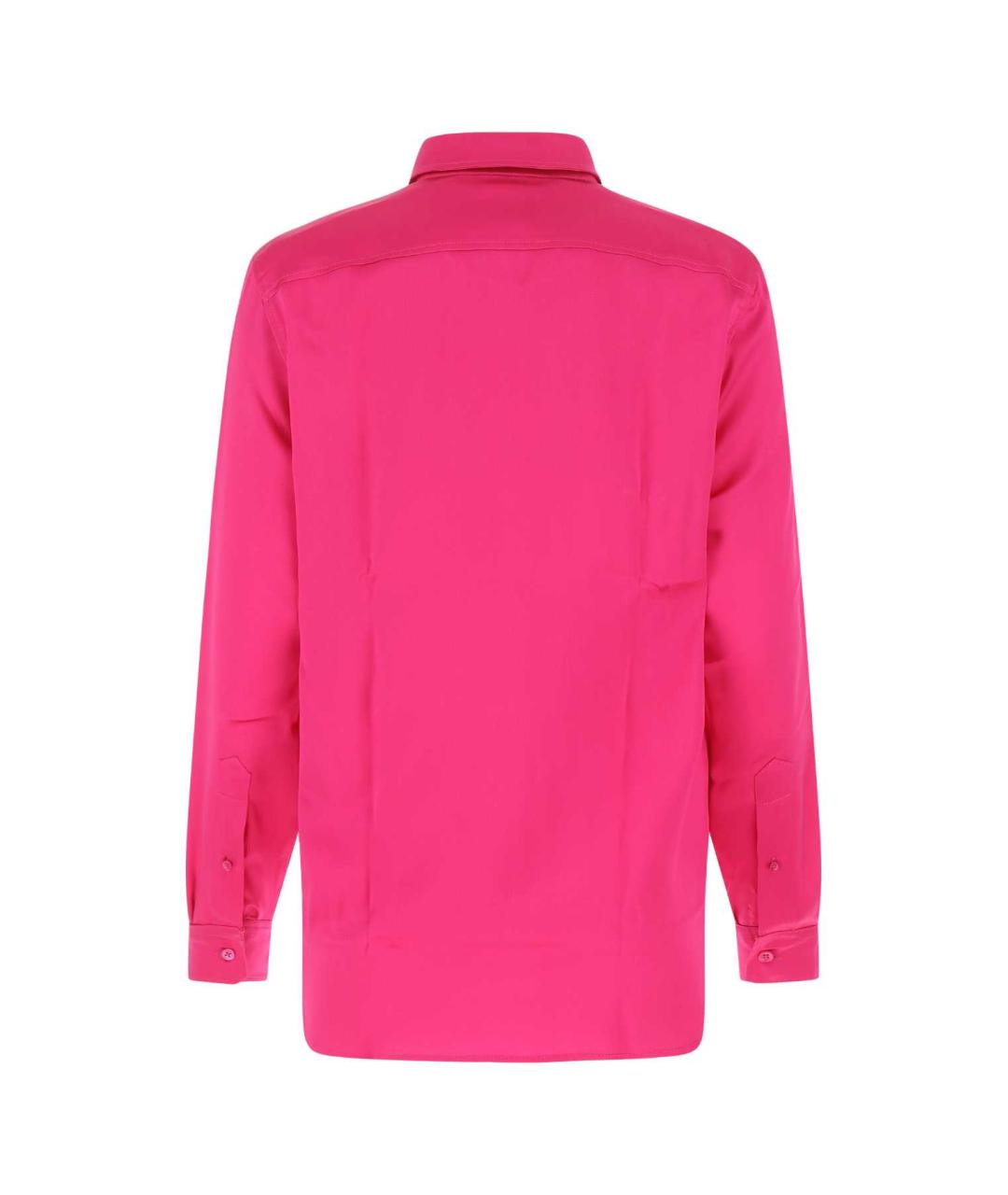 AMI Розовая шелковая рубашка, фото 2