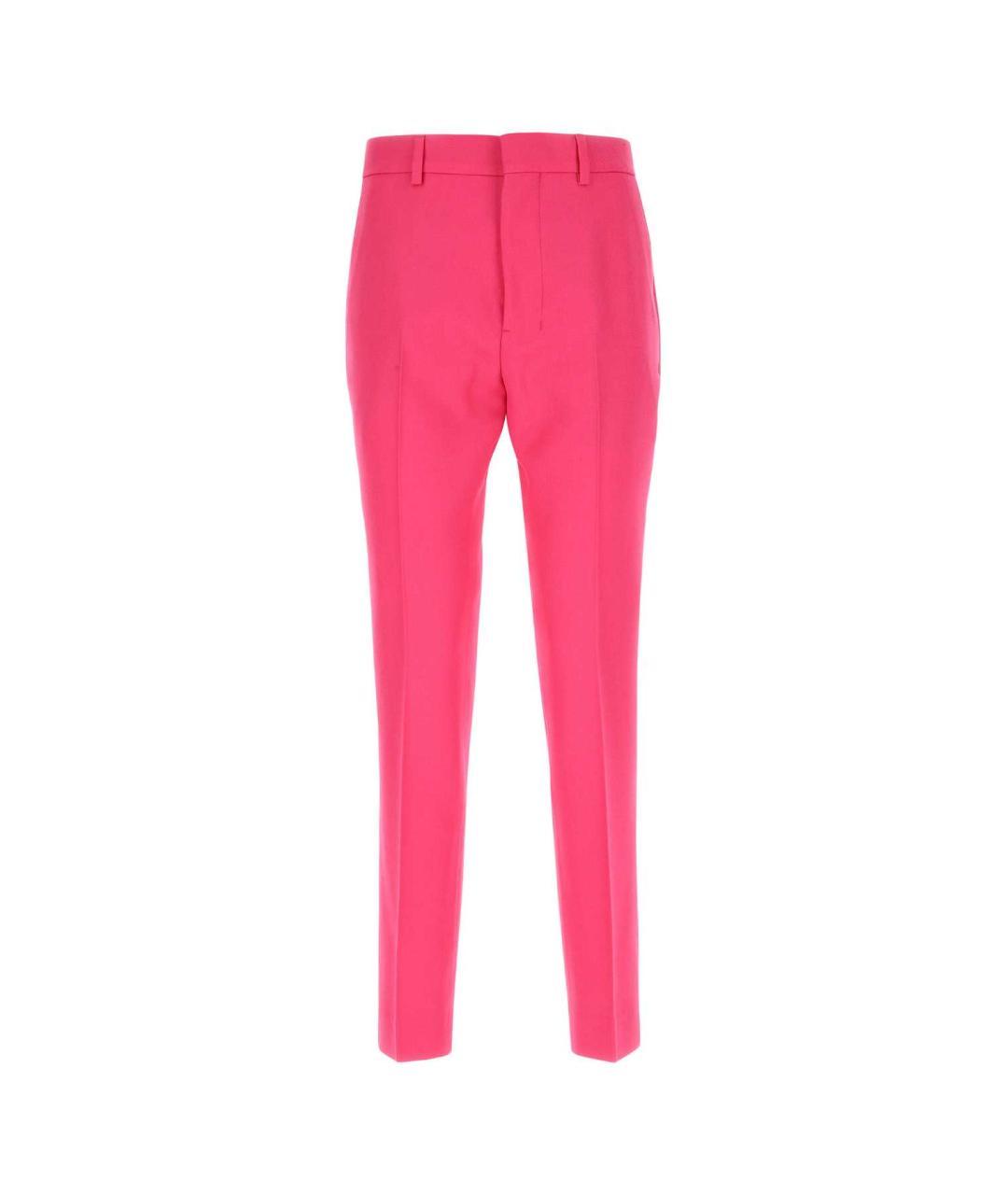 AMI Розовые прямые брюки, фото 1