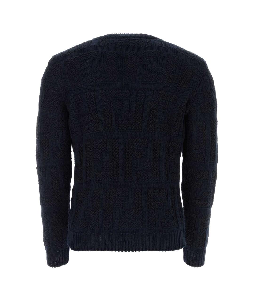 FENDI Темно-синий джемпер / свитер, фото 2