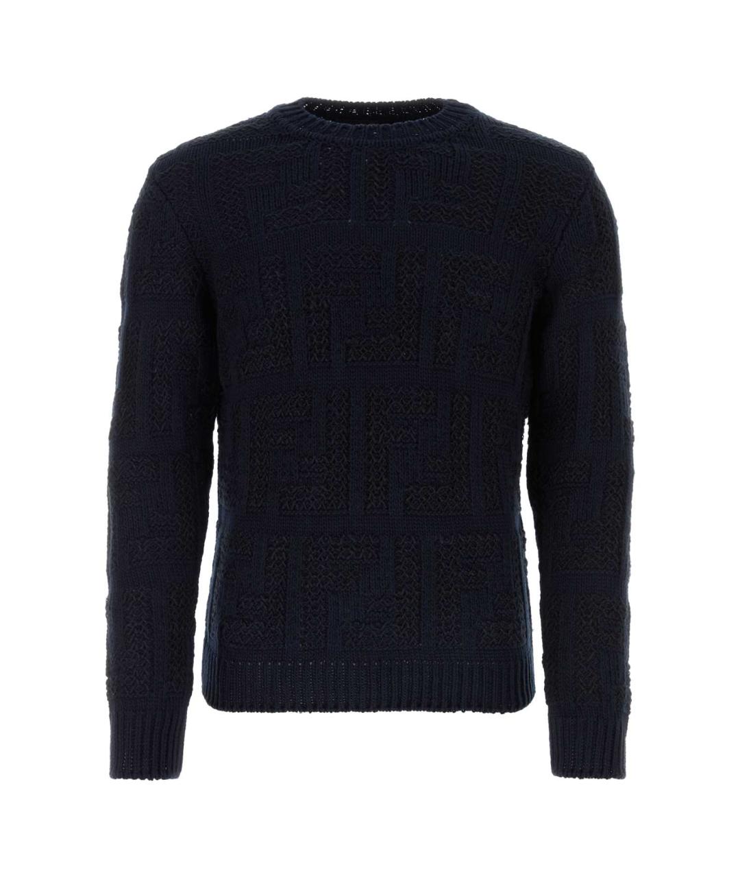 FENDI Темно-синий джемпер / свитер, фото 1