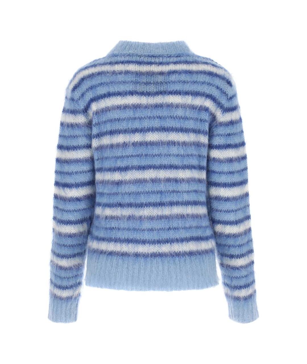 MARNI Голубой шерстяной джемпер / свитер, фото 2