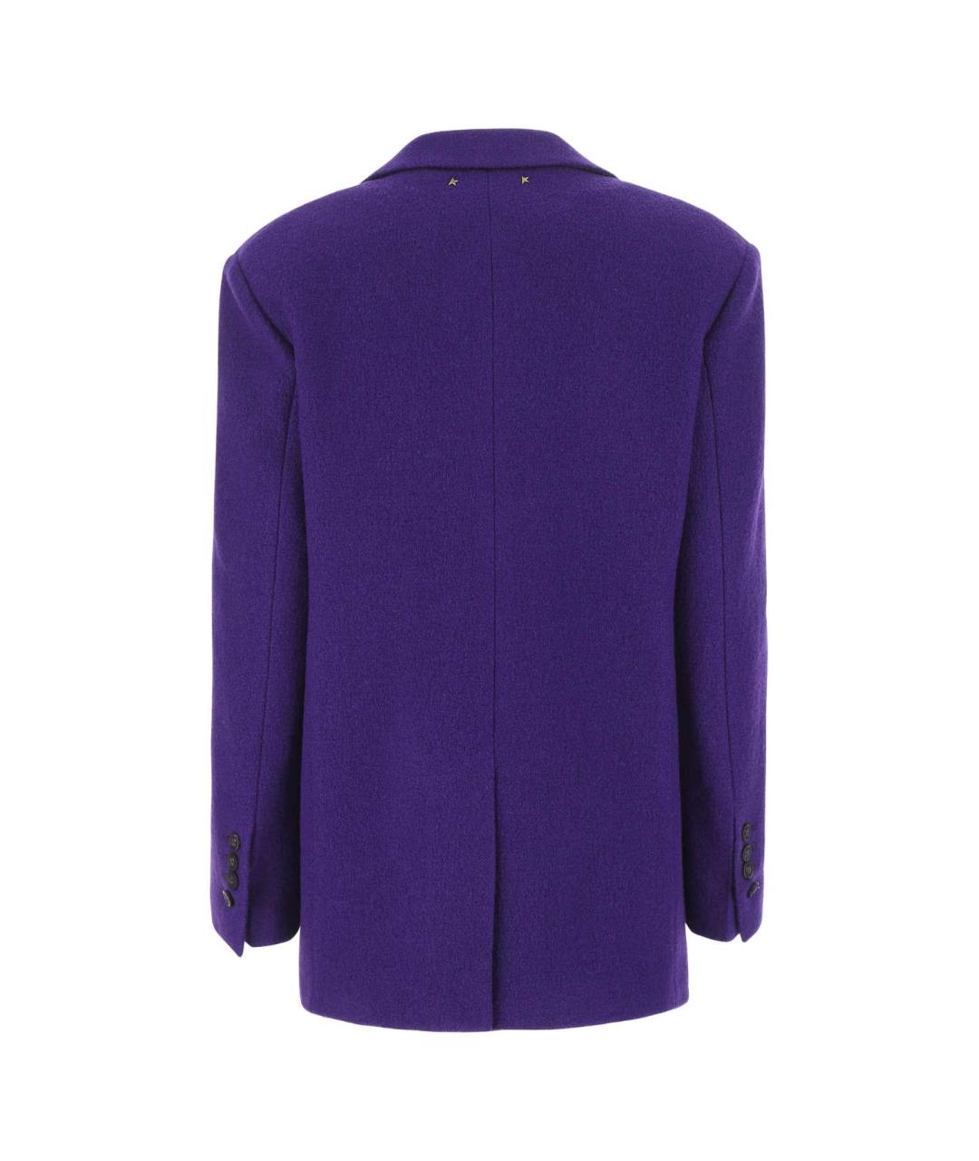 GOLDEN GOOSE DELUXE BRAND Фиолетовый полиэстеровый жакет/пиджак, фото 2