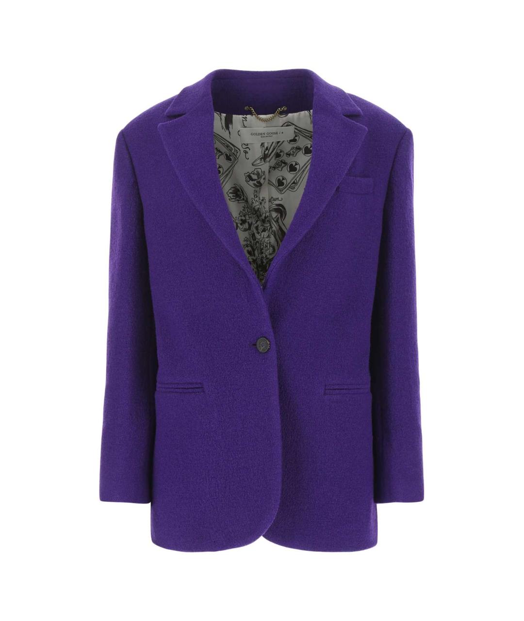 GOLDEN GOOSE DELUXE BRAND Фиолетовый полиэстеровый жакет/пиджак, фото 1