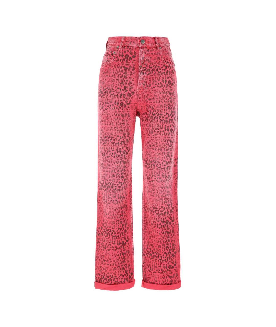 GOLDEN GOOSE DELUXE BRAND Розовые хлопковые прямые джинсы, фото 1