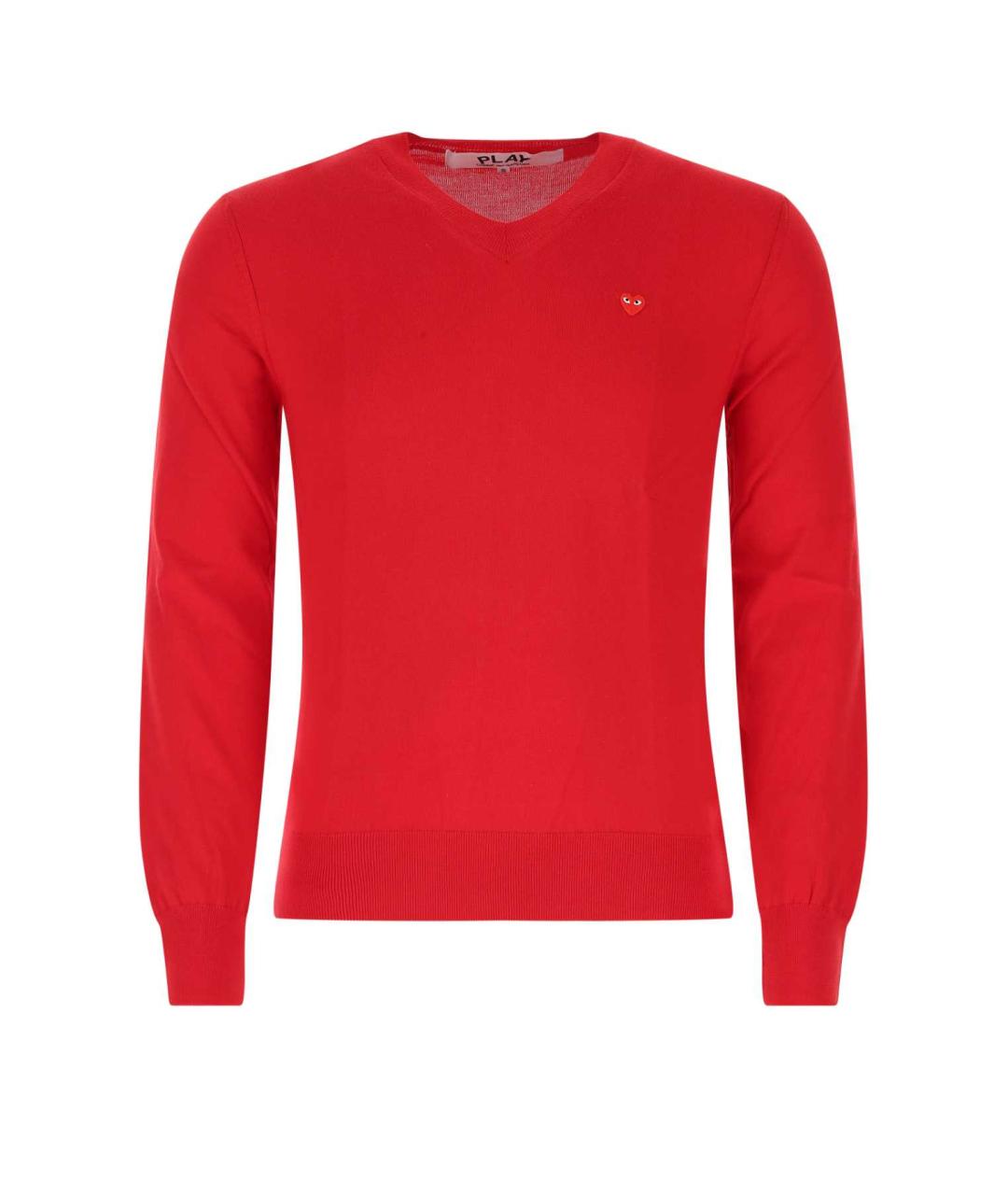 COMME DES GARÇONS PLAY Красный хлопковый джемпер / свитер, фото 1