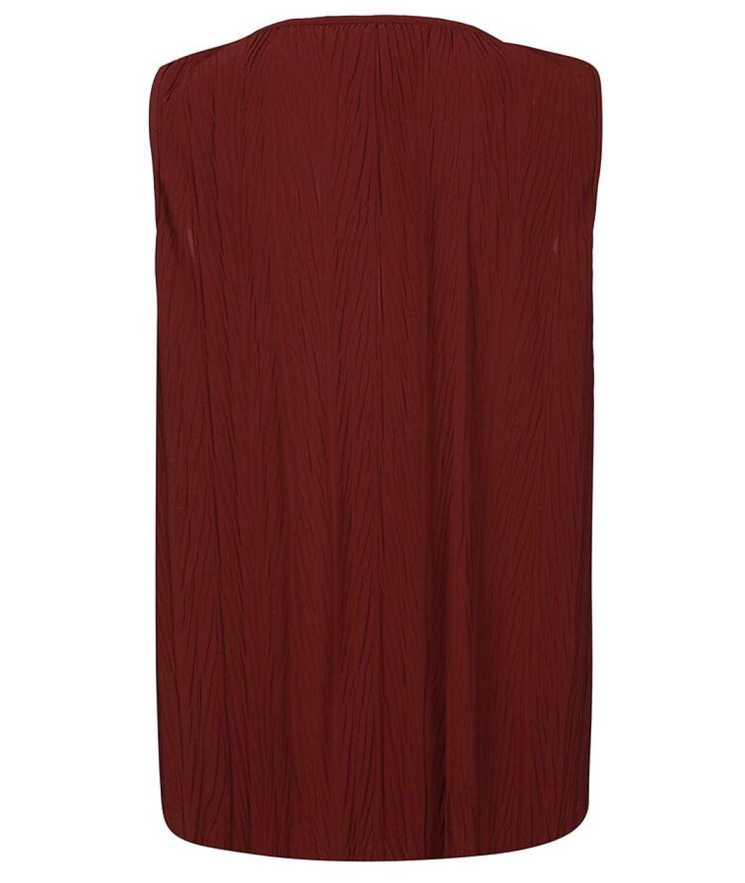 MAX MARA Бордовая полиэстеровая блузы, фото 2