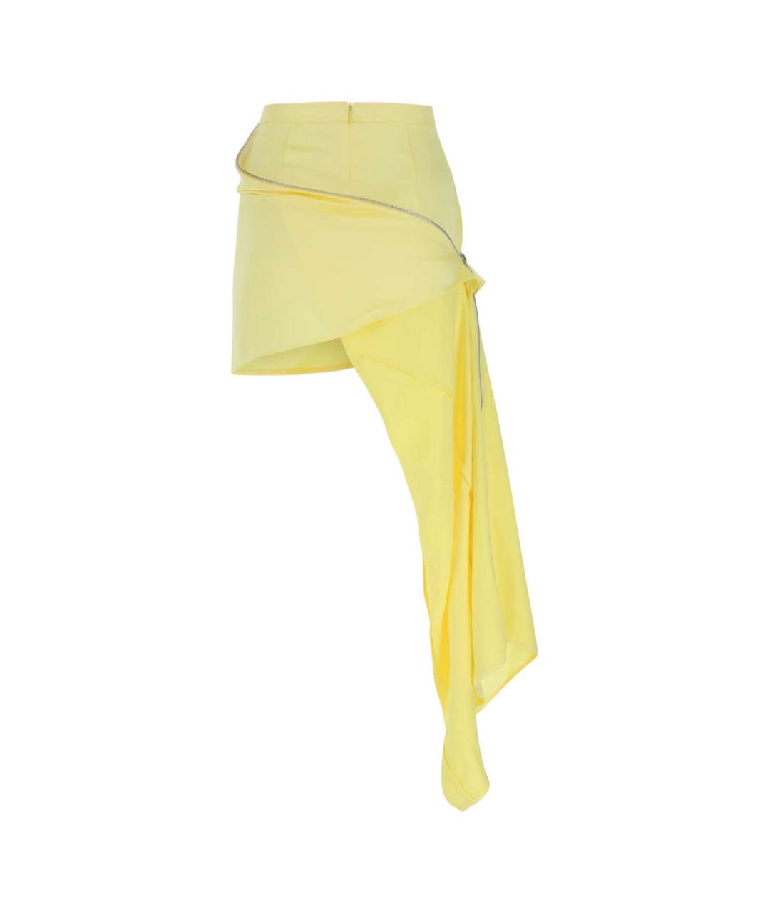 J.W.ANDERSON Желтая полиэстеровая юбка мини, фото 2